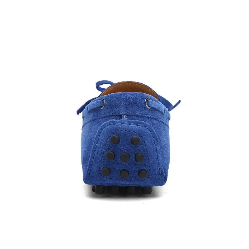 Zadoc® | Royal Blue Suede Loafer With Lace - Image 4