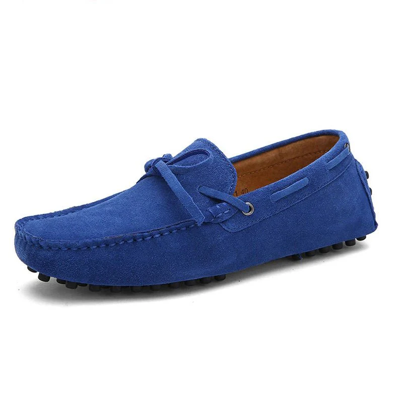 Zadoc® | Royal Blue Suede Loafer With Lace - Image 5