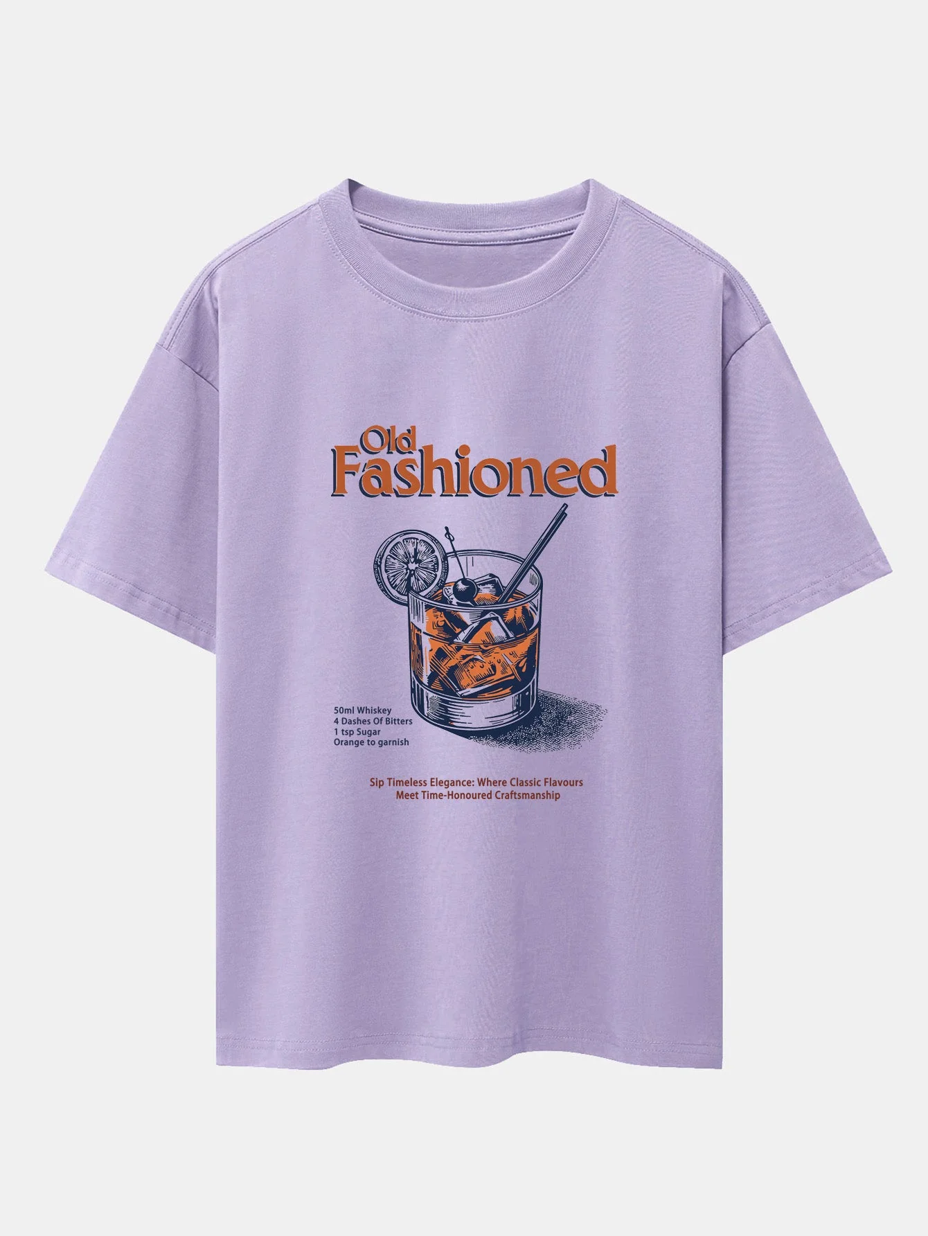 Zane® | Vintage Whiskey Print Drop Shoulder Oversize T-Shirt - Image 11