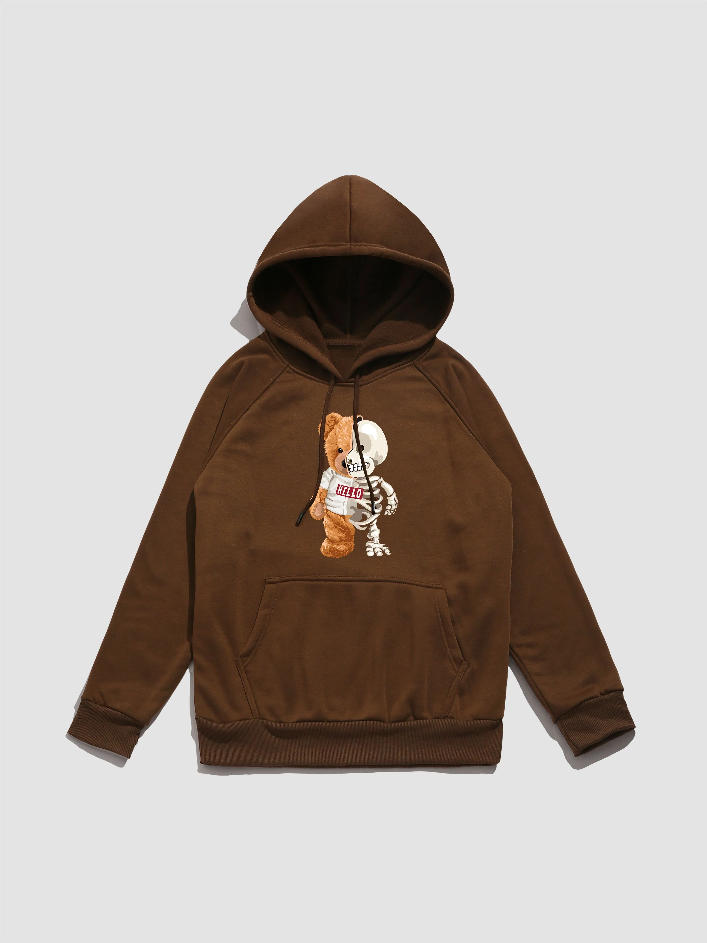 Zavier | Skeleton Bear Print Hoodie - Image 10