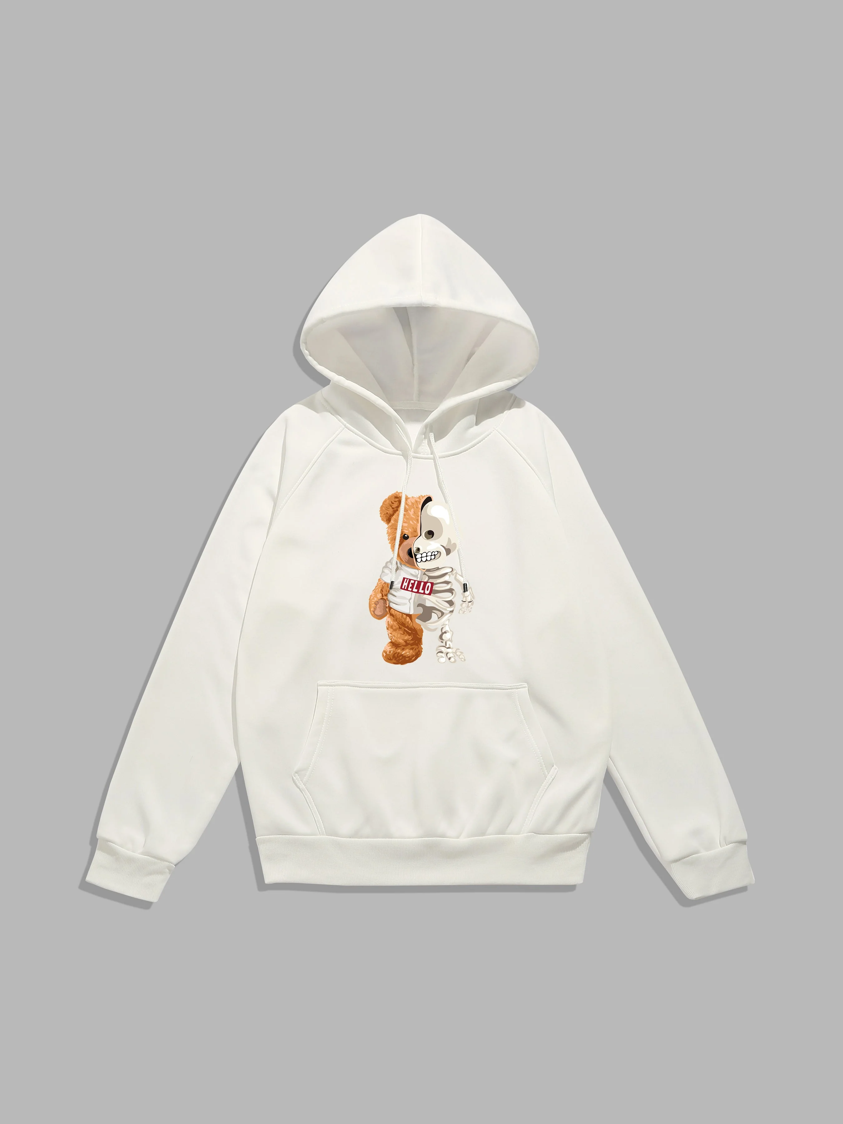 Zavier | Skeleton Bear Print Hoodie - Image 11