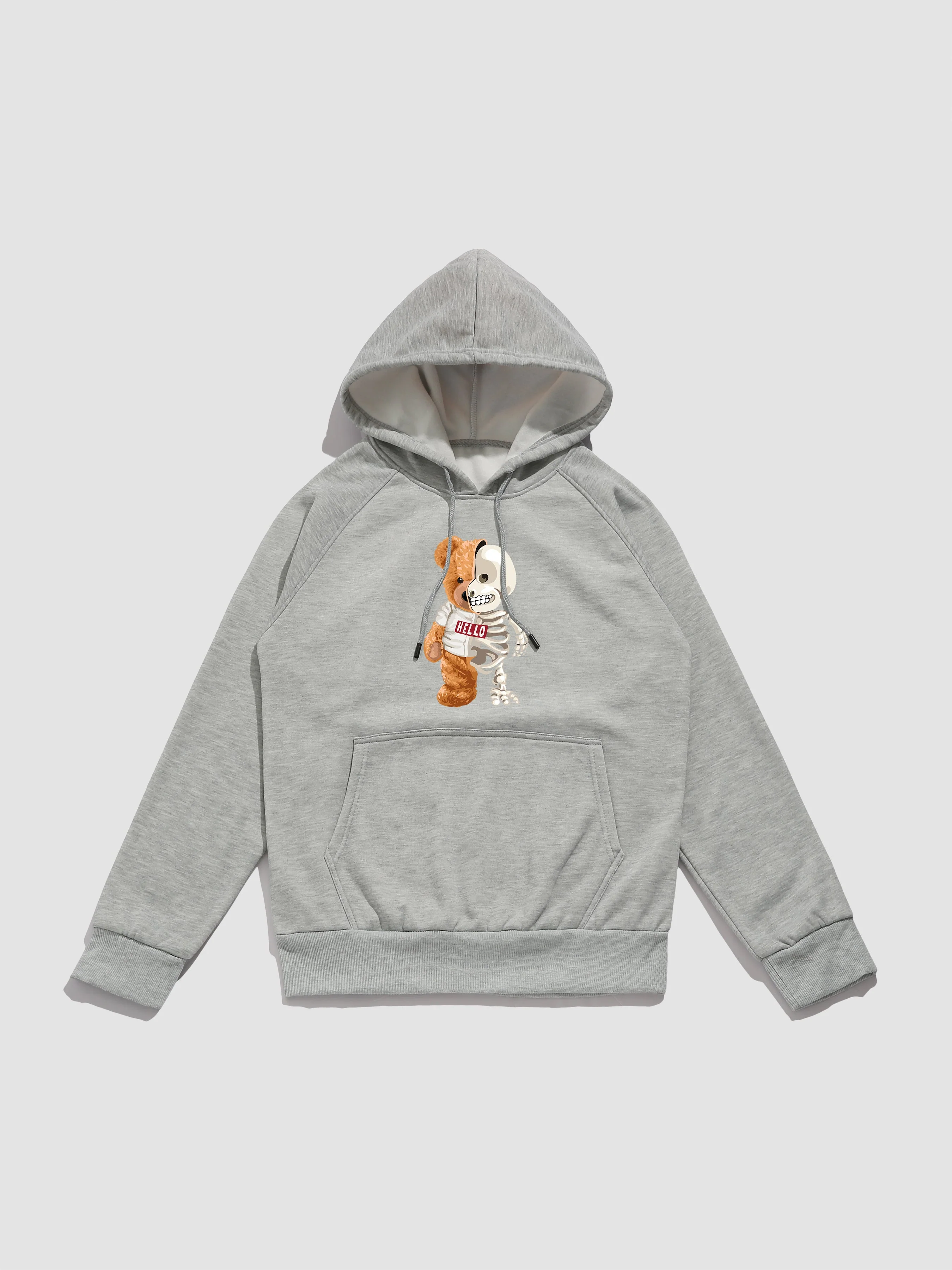 Zavier | Skeleton Bear Print Hoodie - Image 12