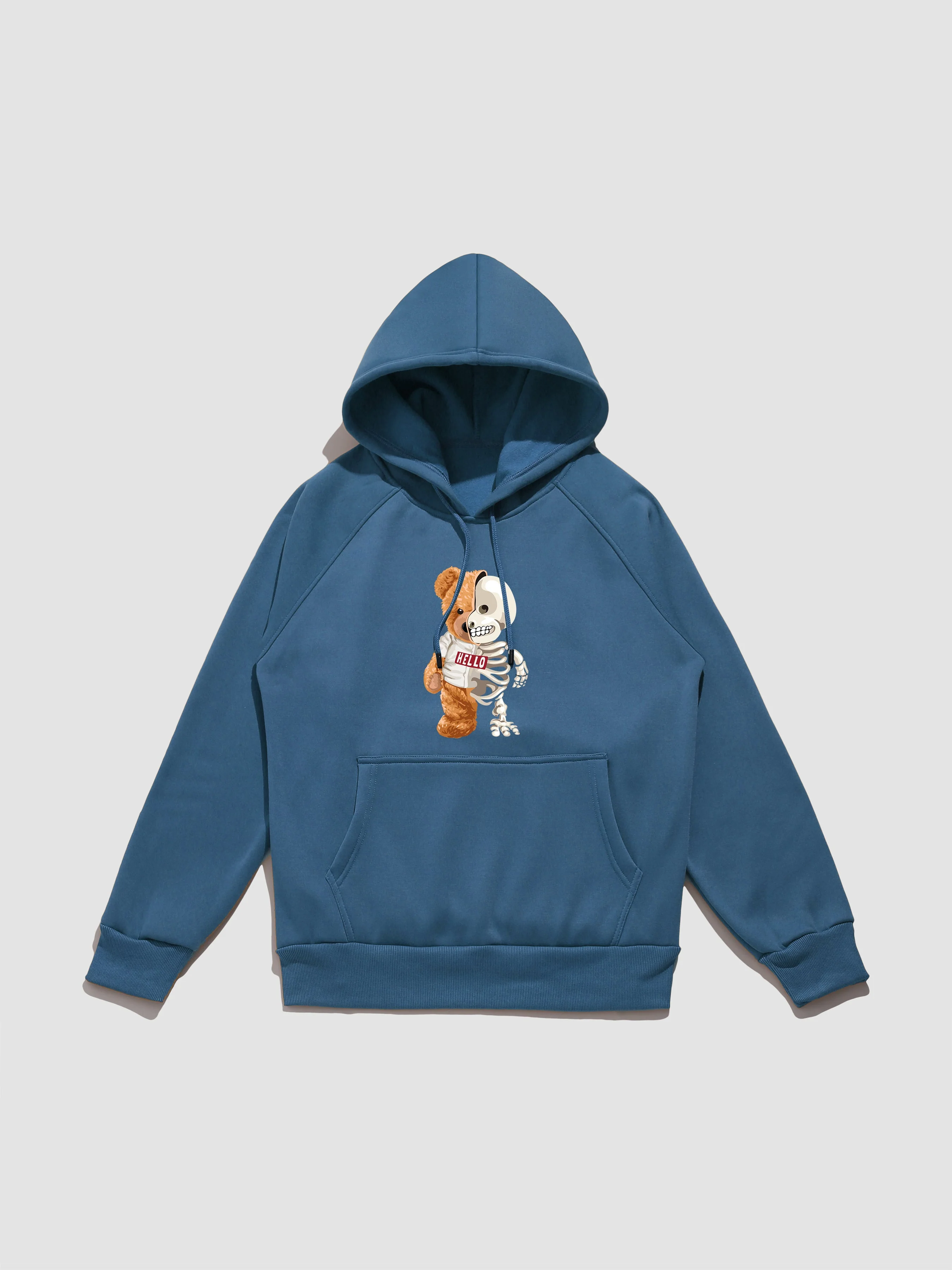 Zavier | Skeleton Bear Print Hoodie - Image 3