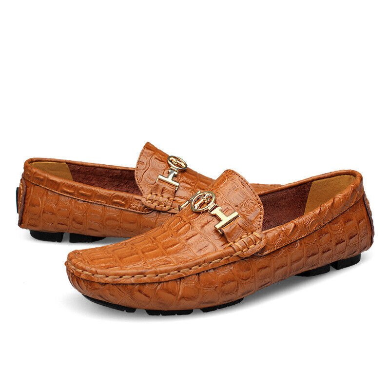 Zedekiah® | Brown Crocodile Loafer - Image 2