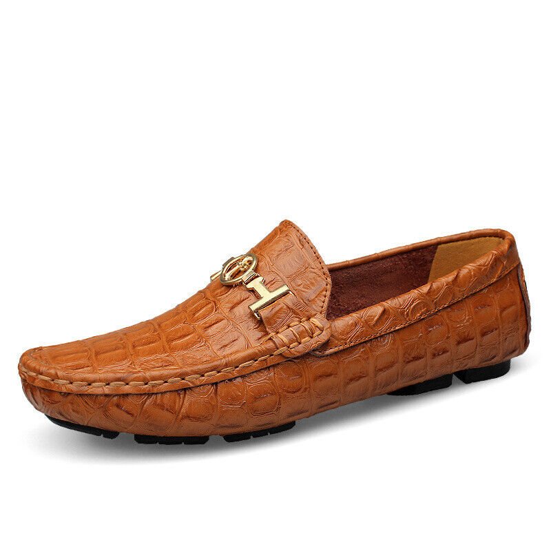 Zedekiah® | Brown Crocodile Loafer - Image 3
