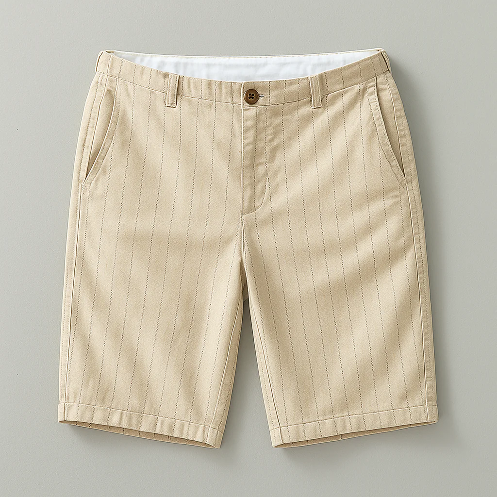 Zeno | Sloane Pinstripe Linen Shorts - Image 2