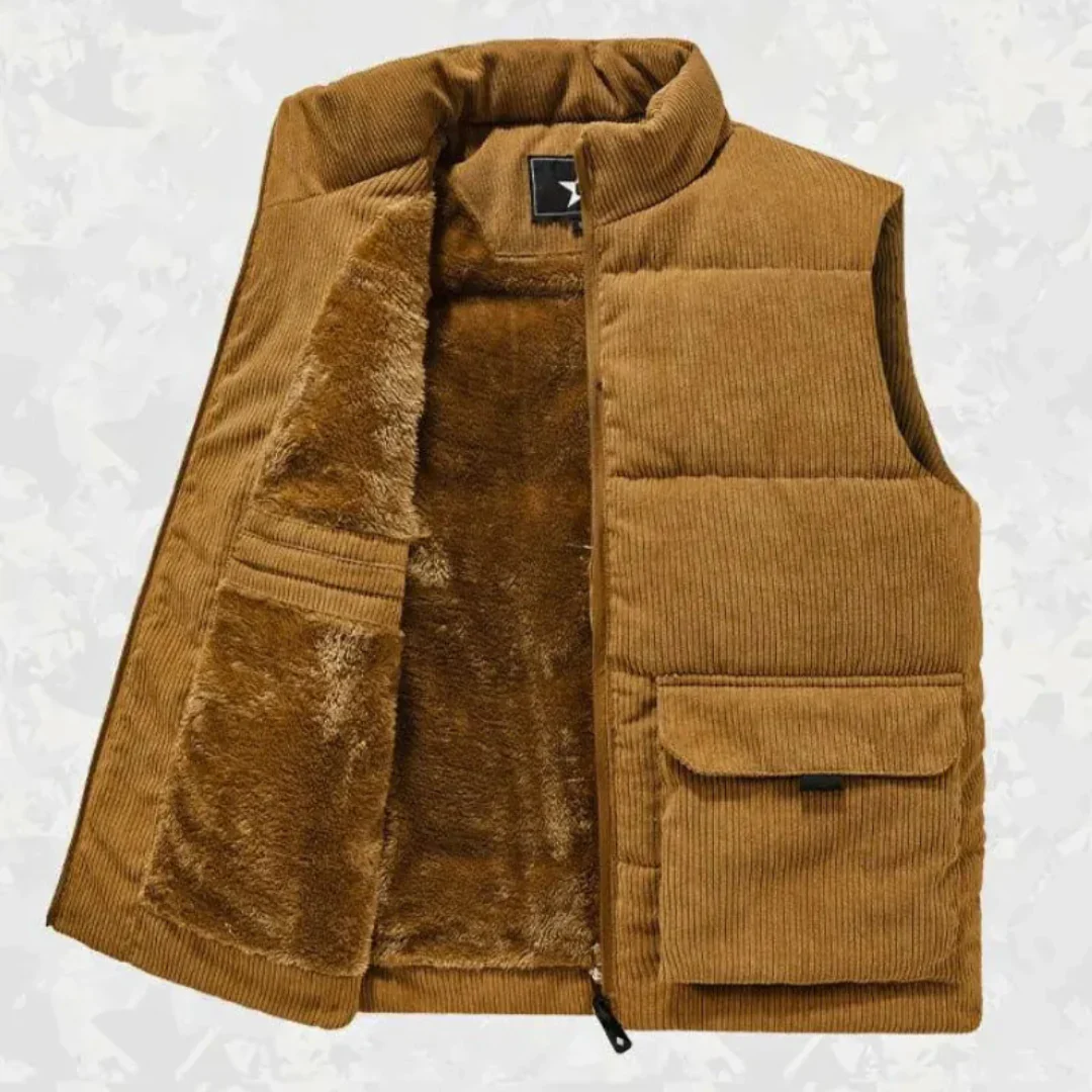 Zeno | William Sherpa Corduroy Vest - Image 2
