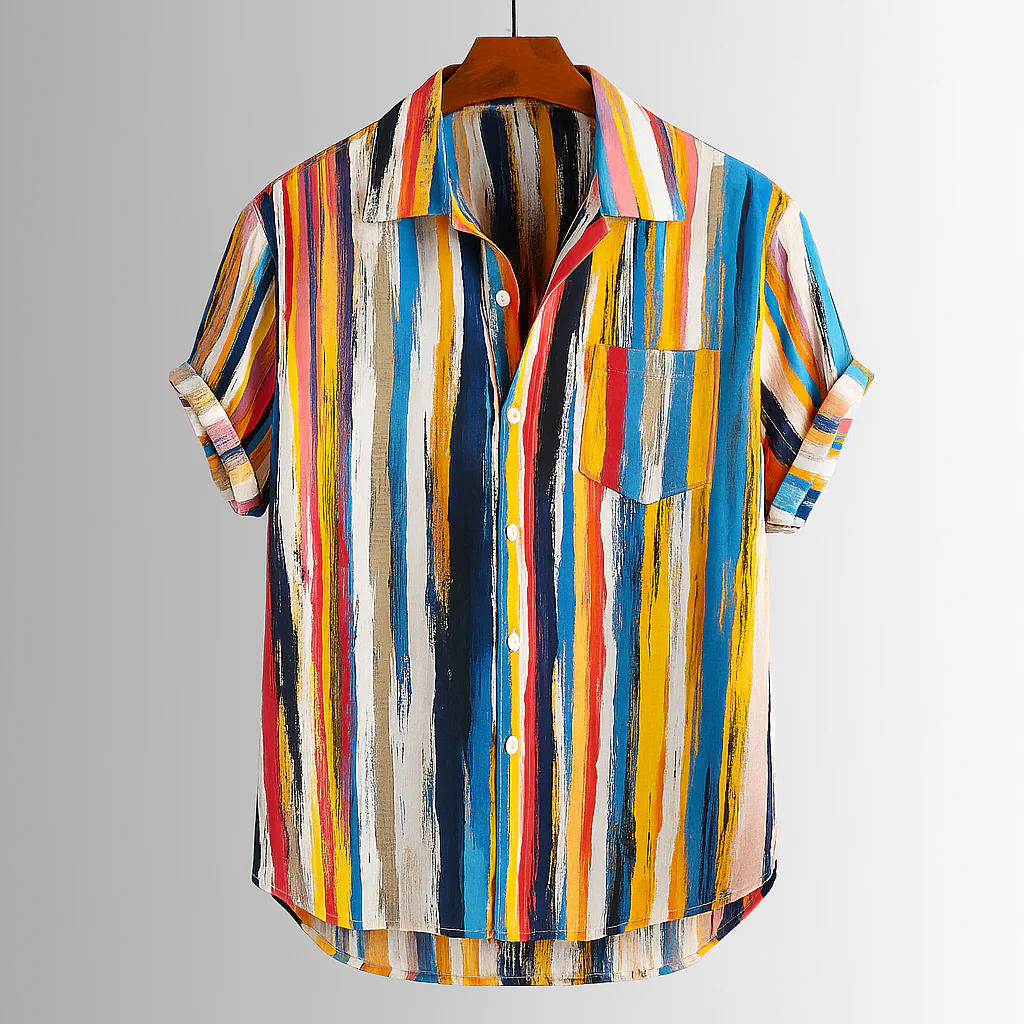Zenón® | Abstract Artisan Print Shirt
