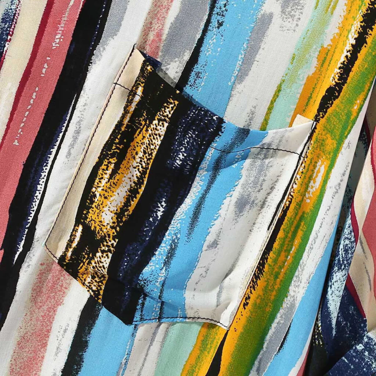 Zenón® | Abstract Artisan Print Shirt - Image 4
