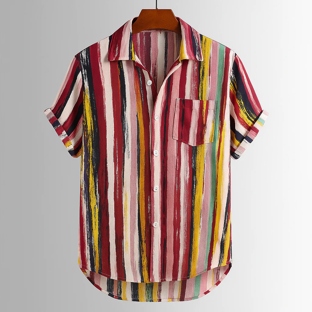 Zenón® | Abstract Artisan Print Shirt - Image 5