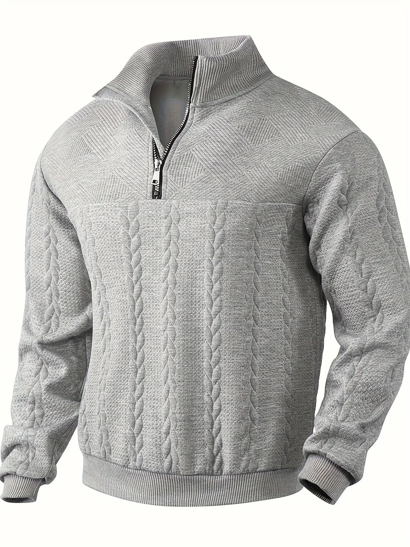 Zephyr® | Vintage Men's Sweater With Zipper - Image 4
