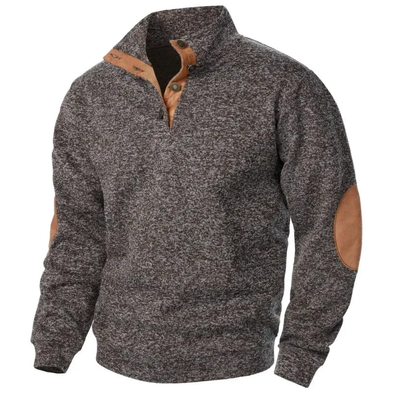 Zian® | Men’s Sweatshirts With Button Neck - Image 3