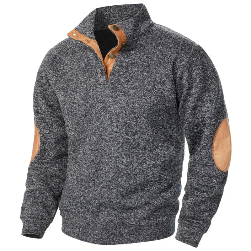 Zian® | Men’s Sweatshirts With Button Neck - Image 4