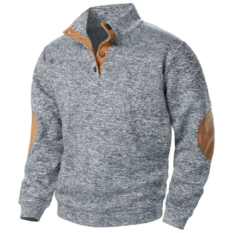 Zian® | Men’s Sweatshirts With Button Neck - Image 5
