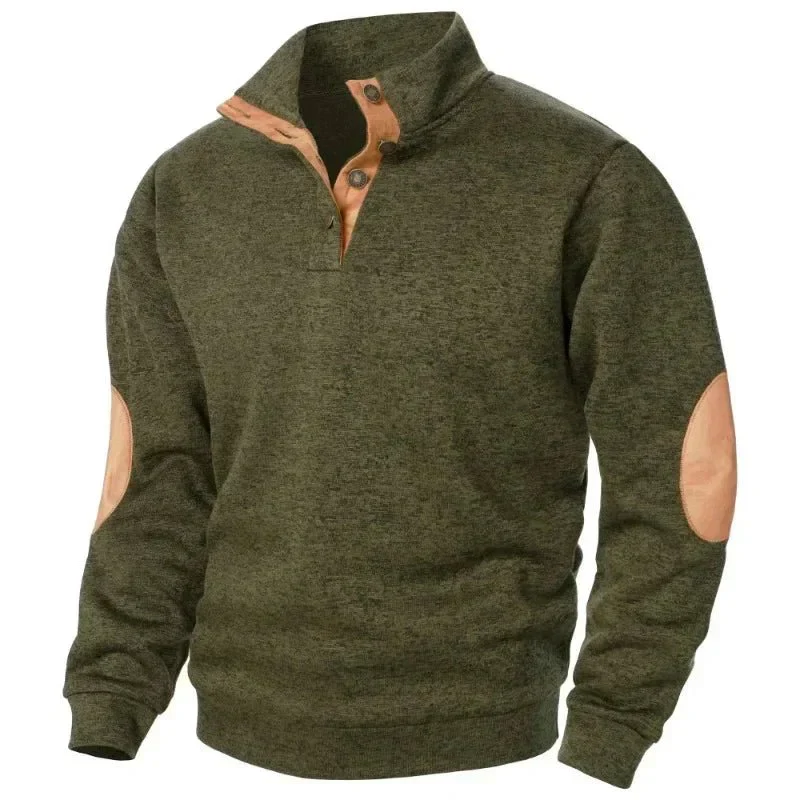Zian® | Men’s Sweatshirts With Button Neck - Image 6