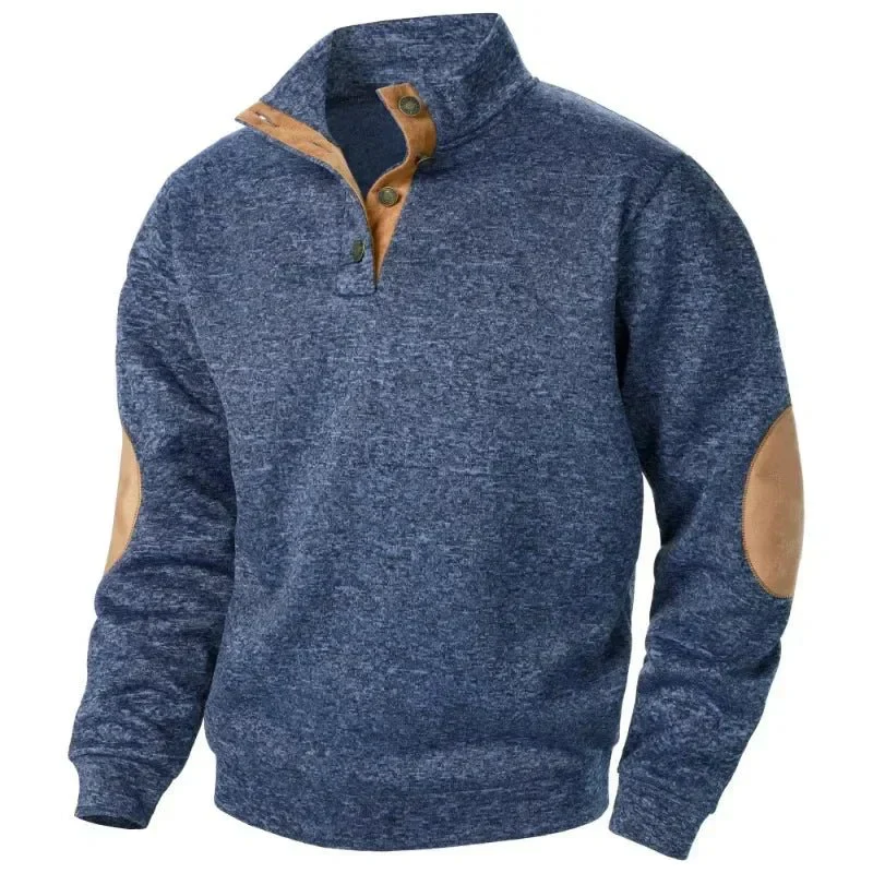 Zian® | Men’s Sweatshirts With Button Neck - Image 8