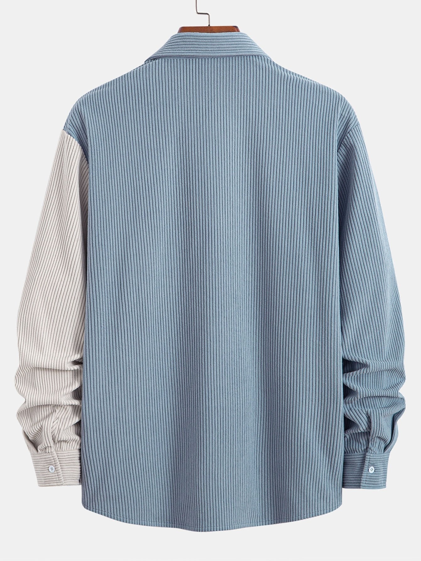Zion® | Two Tone Corduroy Button Up Shirt - Image 2