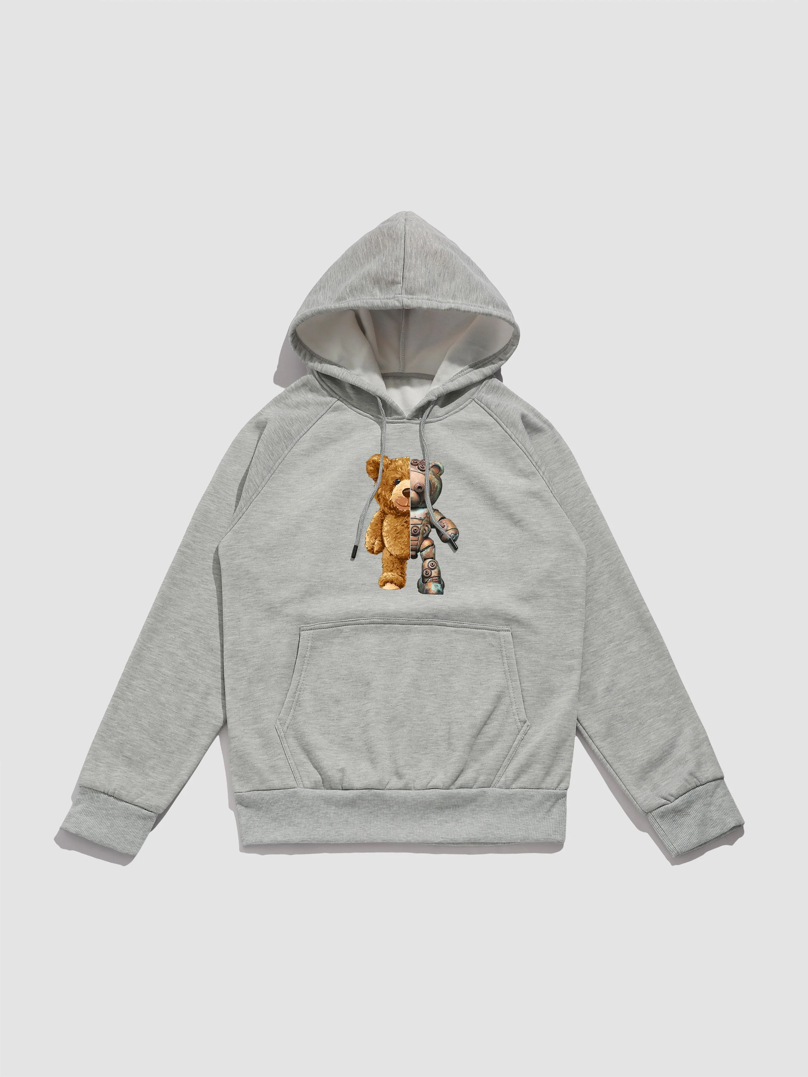 Zion | Robot Bear Graphic Print Hoodies - Image 5
