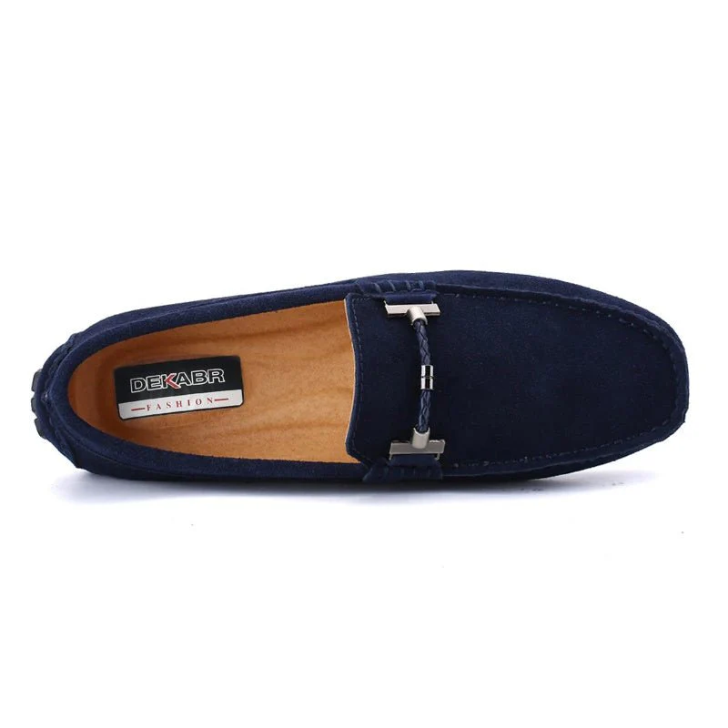 Zolly® | Navy Blue Buckle Loafer - Image 2
