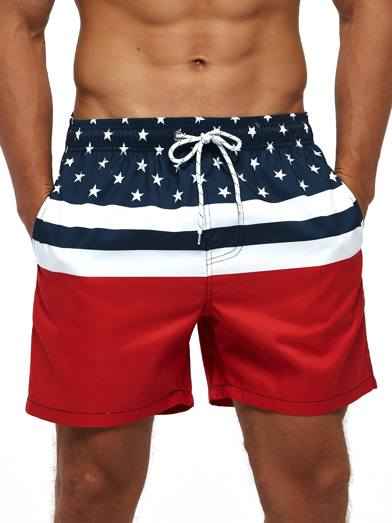Zosima | Stars And Stripes Print Swim Shorts - Image 2
