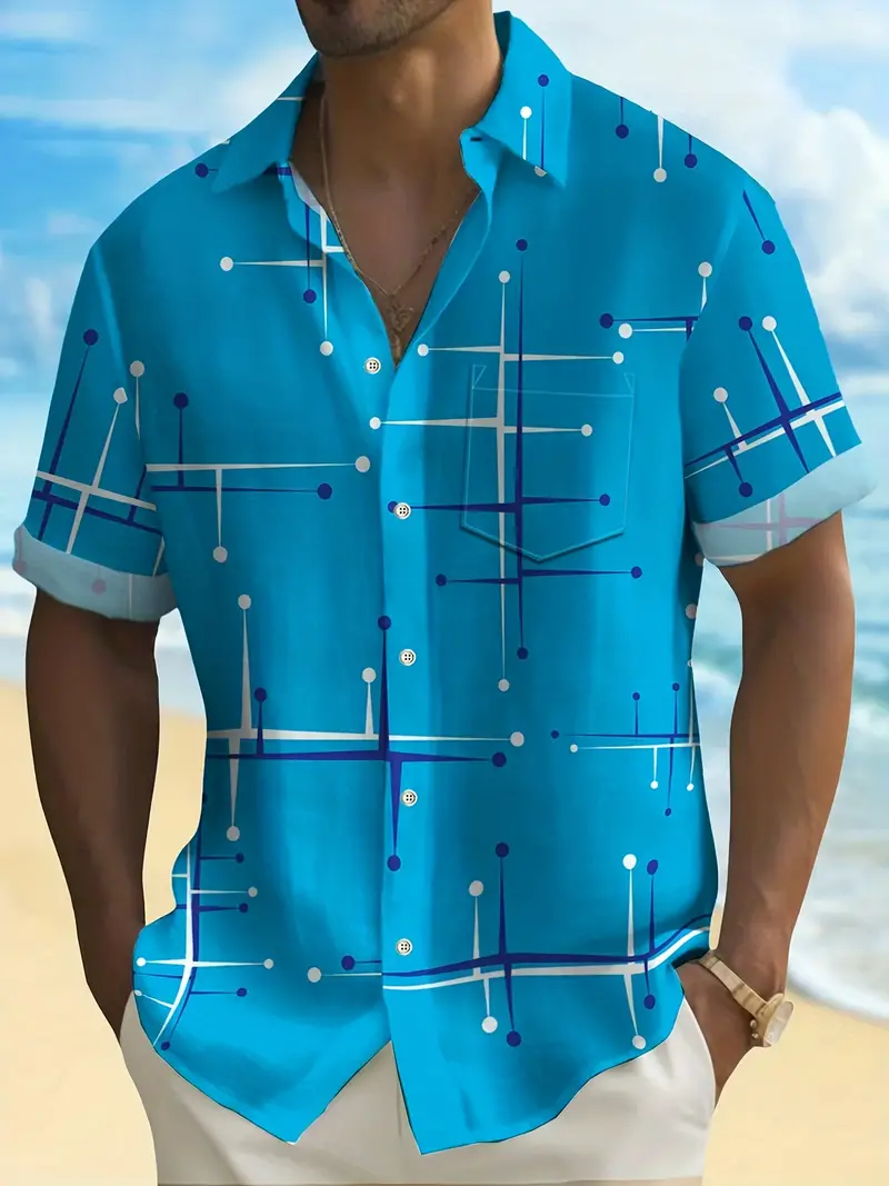 Zósimo® | Retro Graphic Print Shirt For Men - Image 3